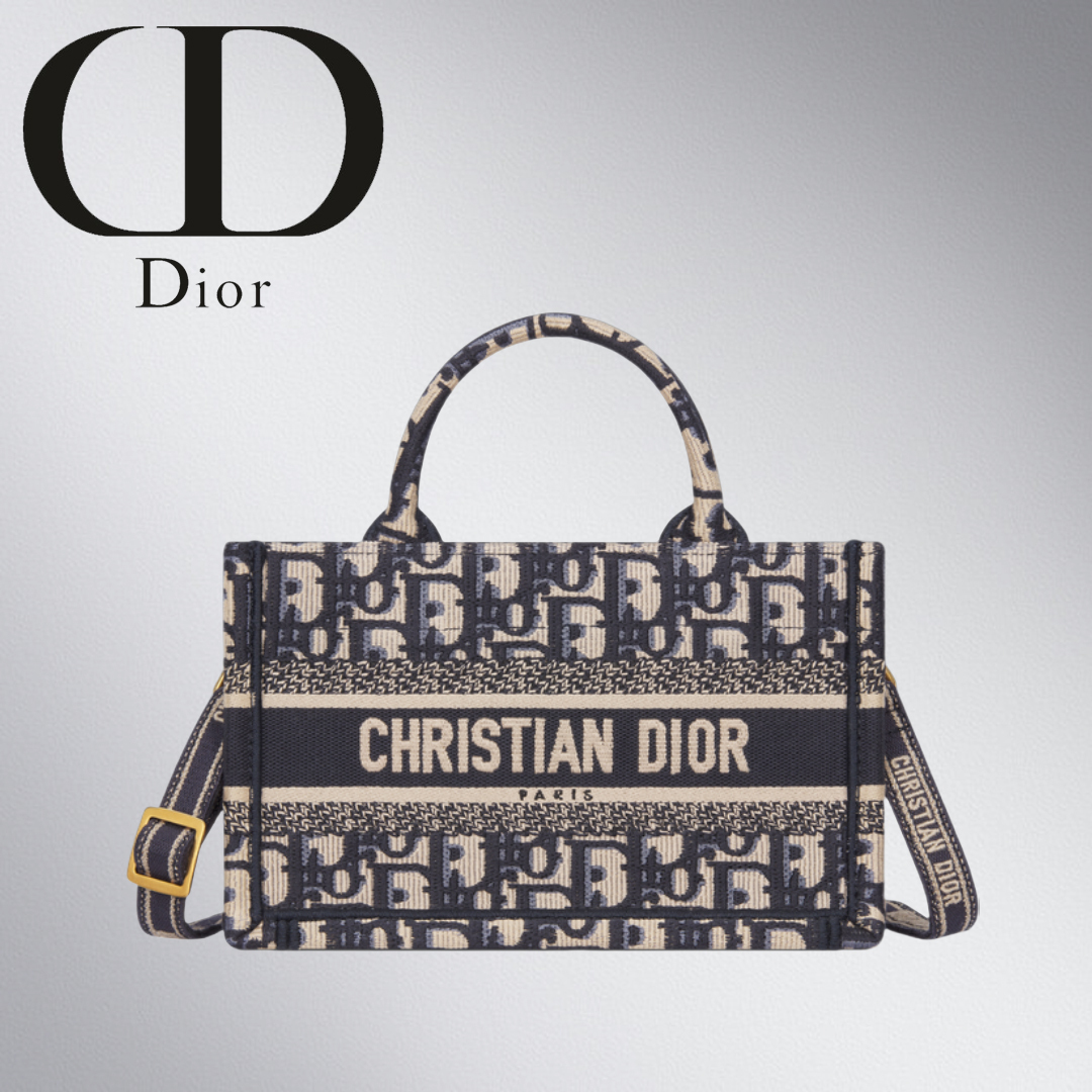【定番】DIOR BOOK TOTE バッグ ミニ ストラップ付き