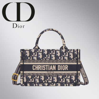 【定番】DIOR BOOK TOTE バッグ ミニ ストラップ付き