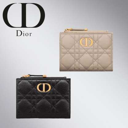 エレガントで高級感ある一品DIOR CARO ダリアウォレット☆【2023新しい商品】
