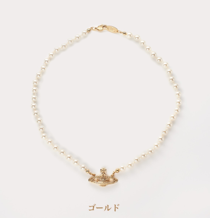 新作★vivienne westwood★MINI BAS RELIEF パールチョーカー