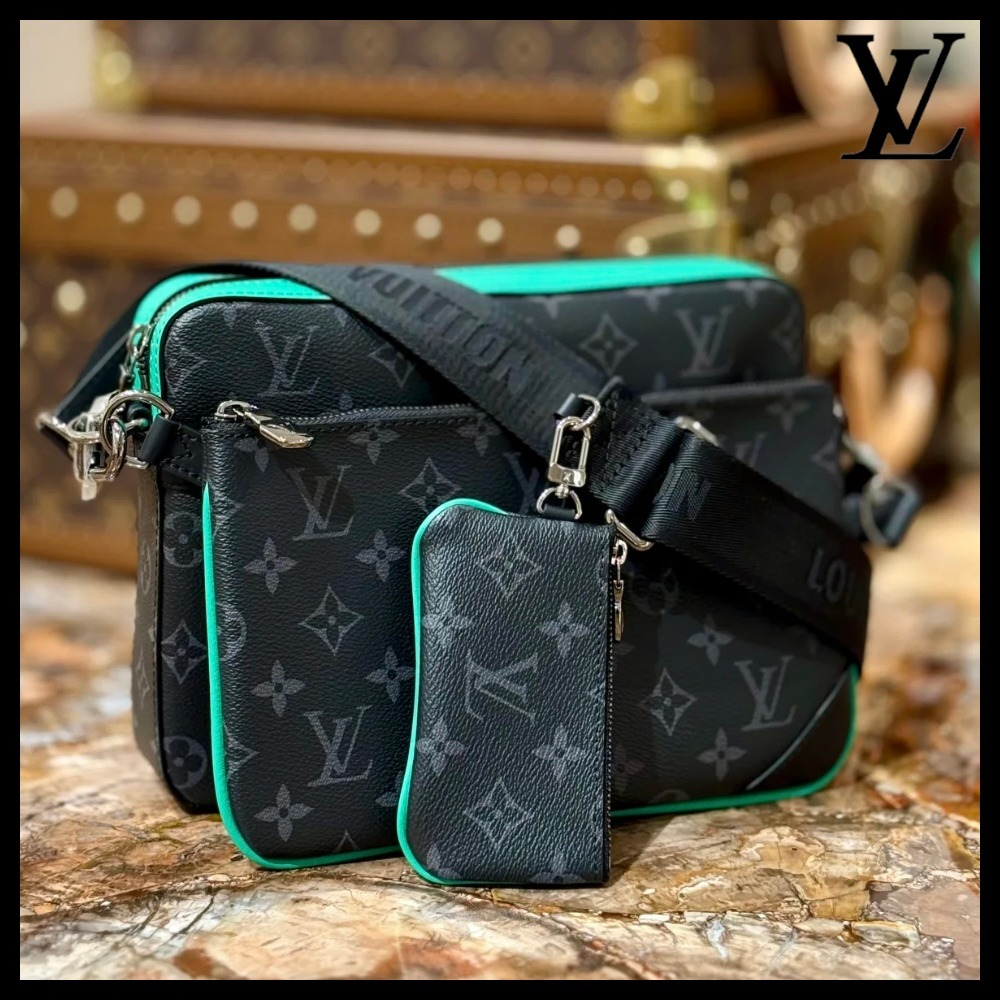【大胆な色合い♪】ルイヴィトン★トリオ・メッセンジャー