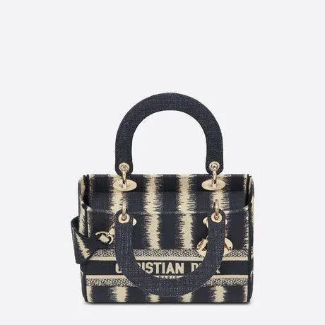★【Dior(ディオール)】LADY D-LITE D-Stripes ミディアムバッグ