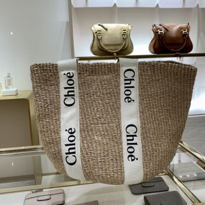 【Chloe】WOODY ラージ バスケット かごバッグ