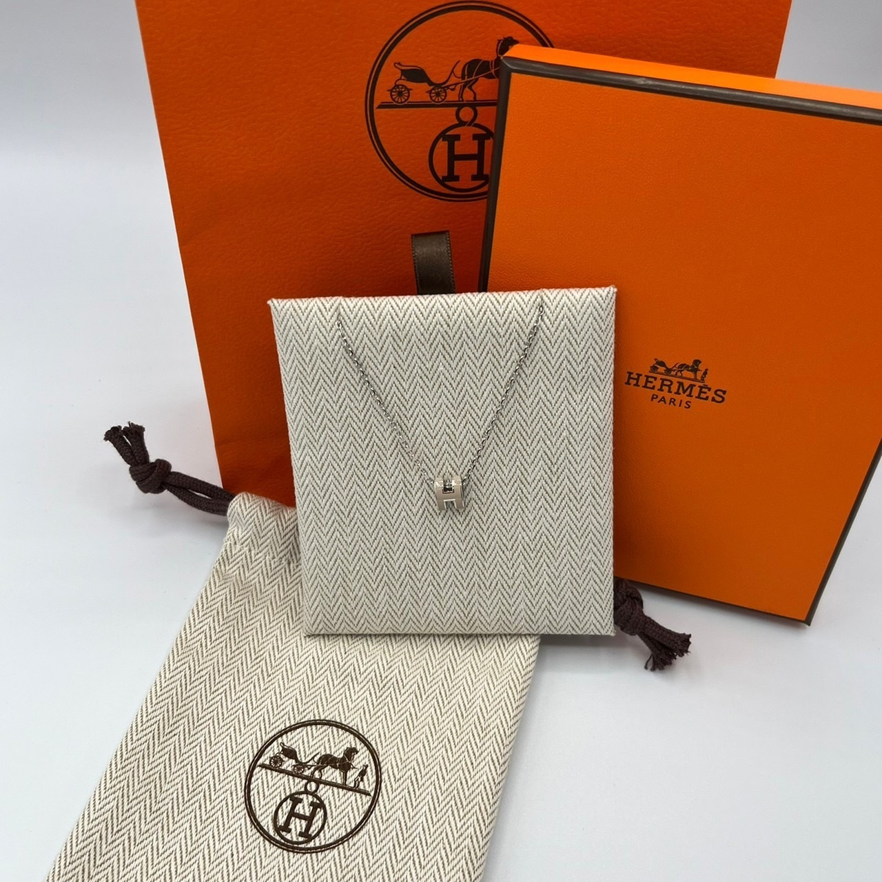 【手元に在庫あり】即日発送 エルメス ペンダント ミニポップ H