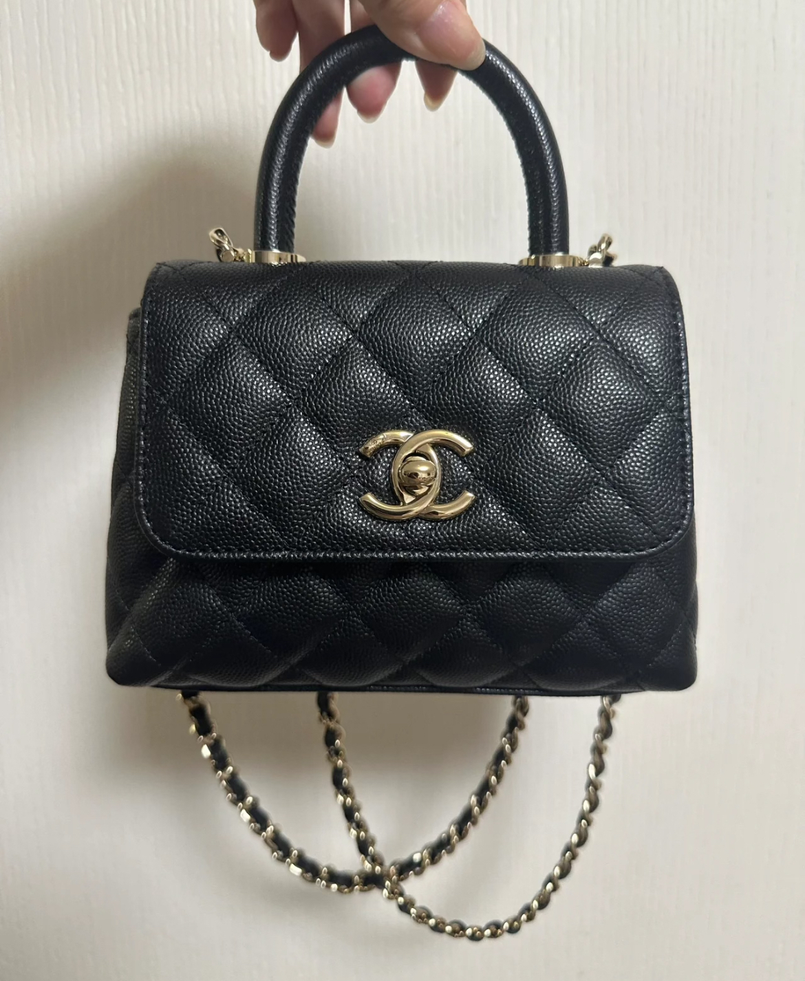 CHANEL《Newサイズ希少》シャネル ココハンドル 14.5