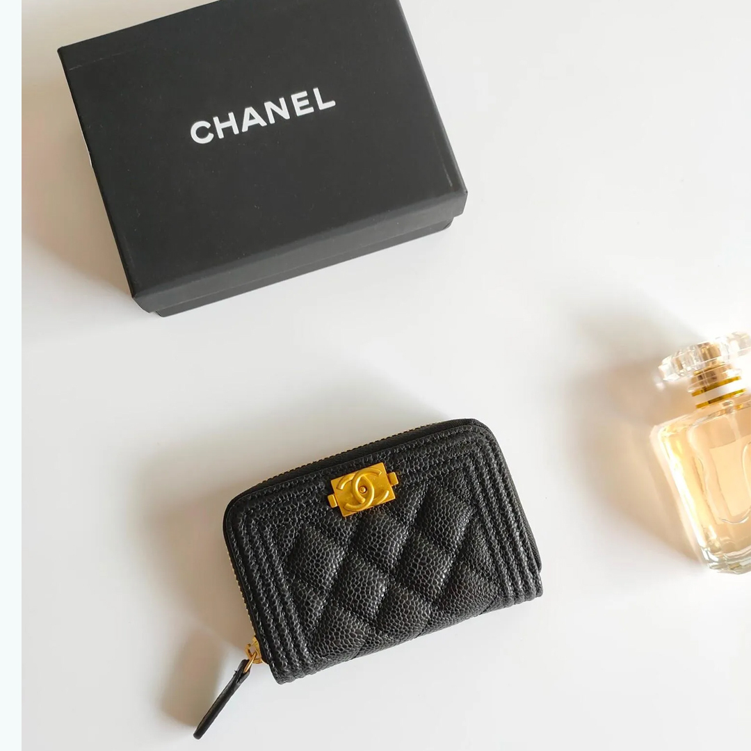 CHANEL☆BOY CHANEL ジップ ウォレット