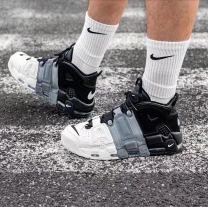 ナイキエアモアアップテンポトレカラー（GS）3色ステッチ