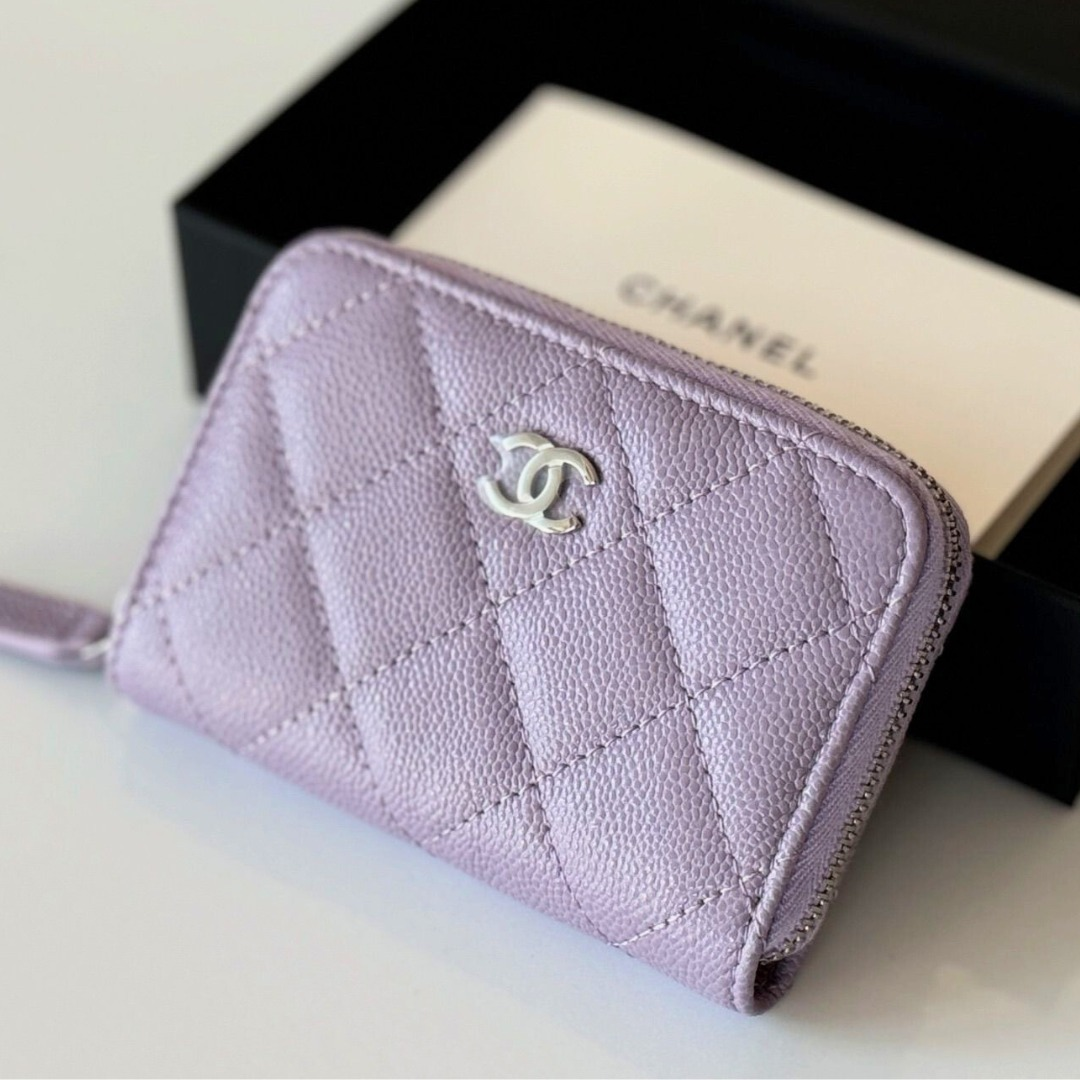 【定番&大人気♪】CHANEL ジップコインパース 折りたたみ財布