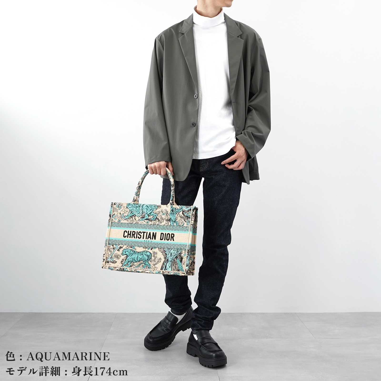 Dior ディオール ブックトート バッグ ミディアム M1296ZEGO