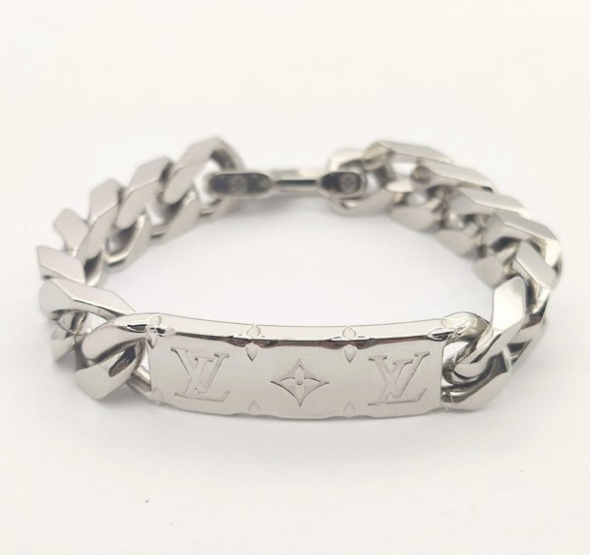 国内即発 Louis Vuitton LV チェーンブレスレット モノブラム