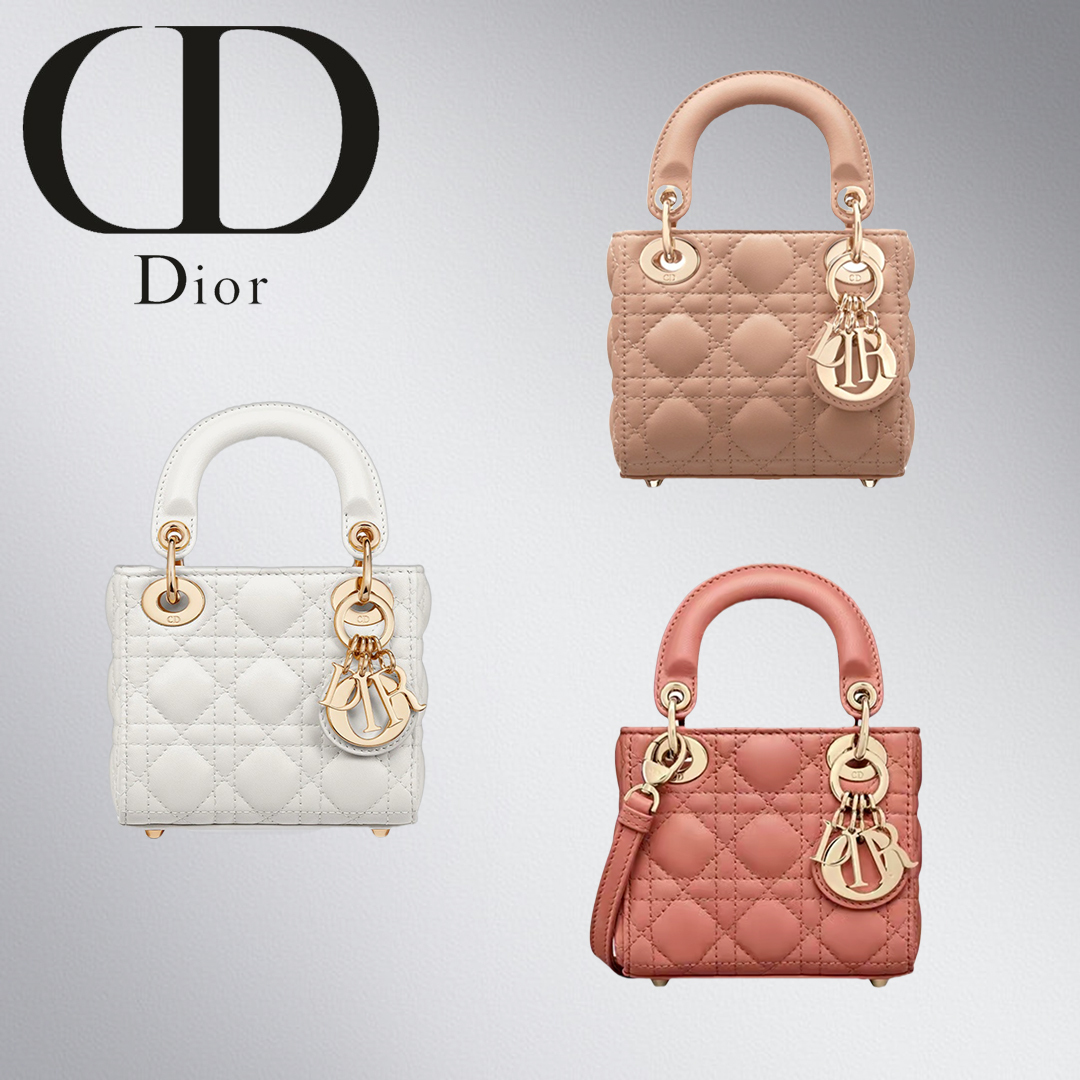 ★DIOR★LADY DIOR ラムスキン マイクロバッグ 多色展開