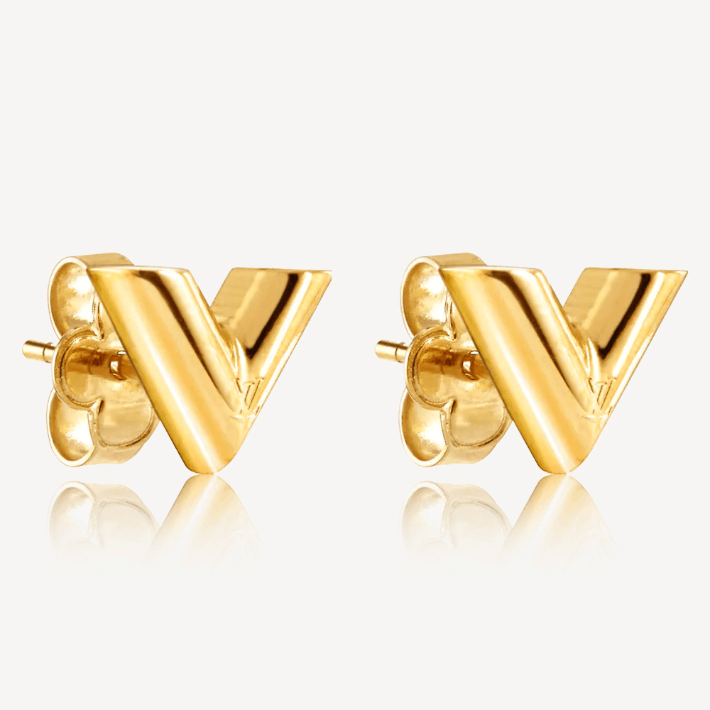 【Louis Vuitton】ESSENTIAL エッセンシャル V スタッズ ピアス