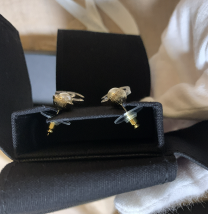 24K◆揺れるCC×パールがかわいい◆CHANEL ピアス