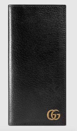 【国内発送★GUCCI】GGマーモント ダブルG ロゴ 長財布 ブラック
