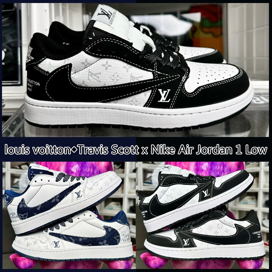 ◆正規品louis voitton◆Travis Scott x Nike Air Jordan 1 Low 送料無料