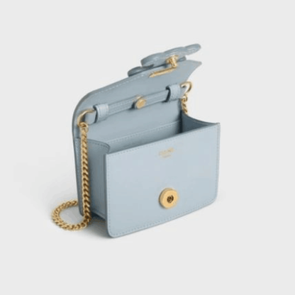 CELINE★CARD HOLDER WITH CUIR CHAIN