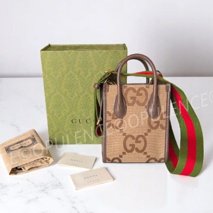 GUCCI グッチ 人気 ジャンボ GG ミニ トート/ショルダーバッグ