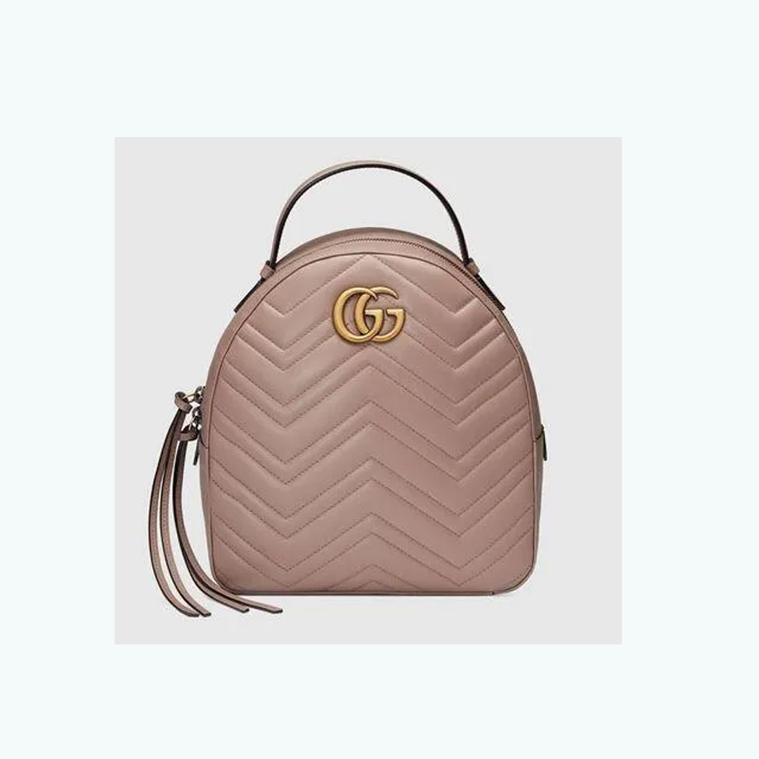 GUCCIグッチGGマーモントMarmontキルティングレザーバックパック