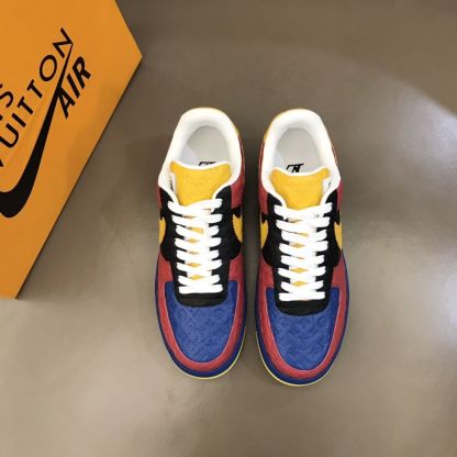 【新商品発売】【今年の新商品】Louis Vuitton Nike Air Force 1 Low By Virgil Abloh Black Metallic Silver【本物保証】【代金引換】