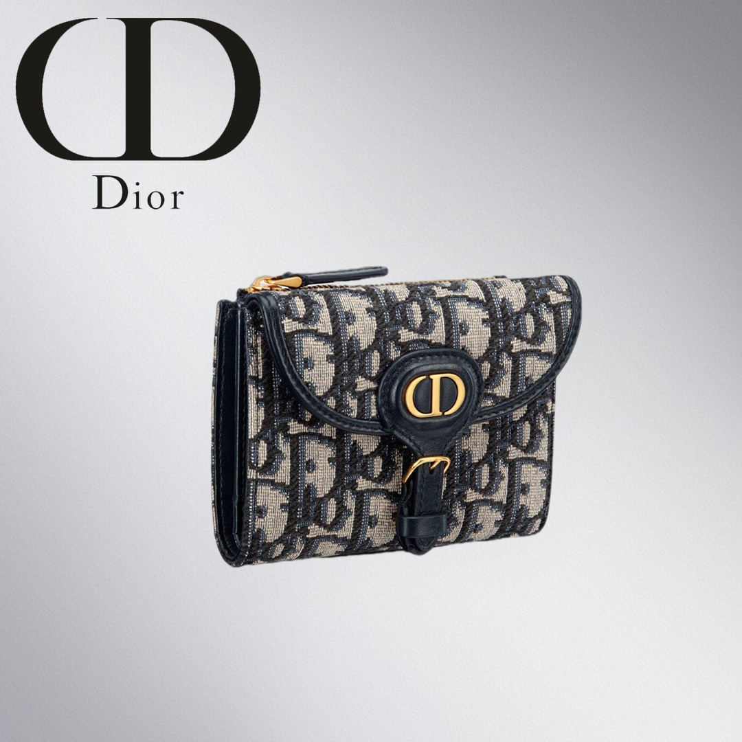 ２３夏新作》DIOR BOBBY ミニ バイフォールドウォレット