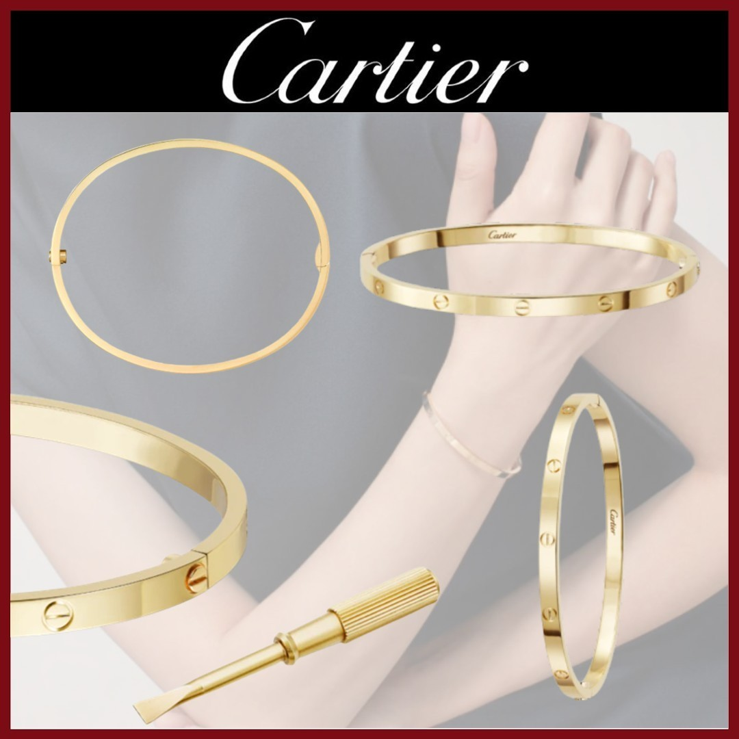 明るく美しい輝き◆Cartier◆18K LOVE ブレスレット