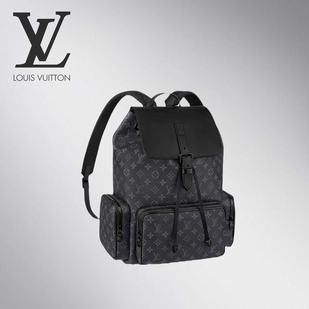 ◆大容量◆ LOUIS VUITTON バックパック バッグ トリオ 黒