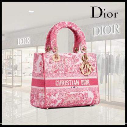 追跡付き発送【Dior】LADY D-LITE ミディアムバッグ