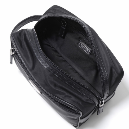 関税送料無料【PRADA】NYLON AND SAFFIANO POUCH
