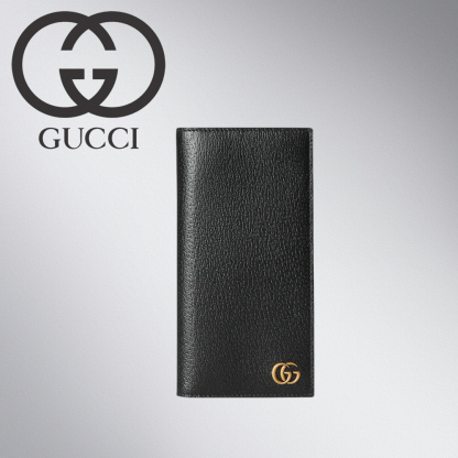 【国内発送★GUCCI】GGマーモント ダブルG ロゴ 長財布 ブラック