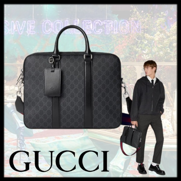 新作【グッチ】GGブリーフケース
