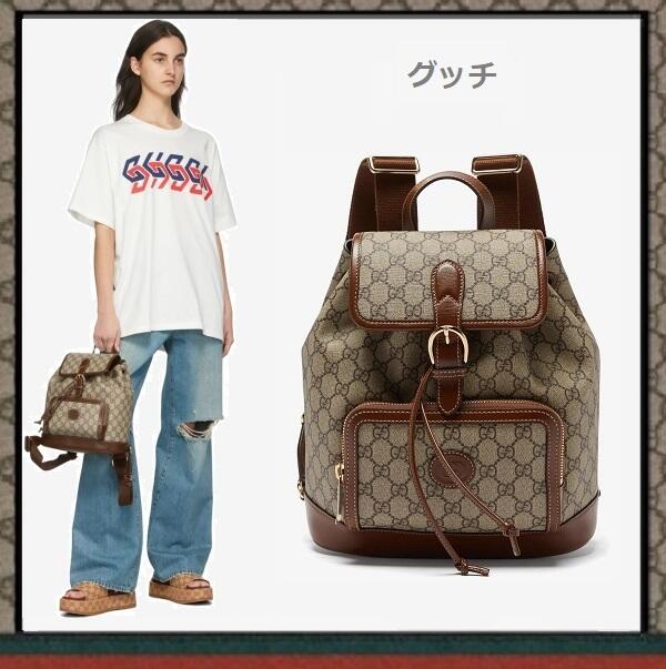 【GUCCI】インターロッキングG付き バックパック