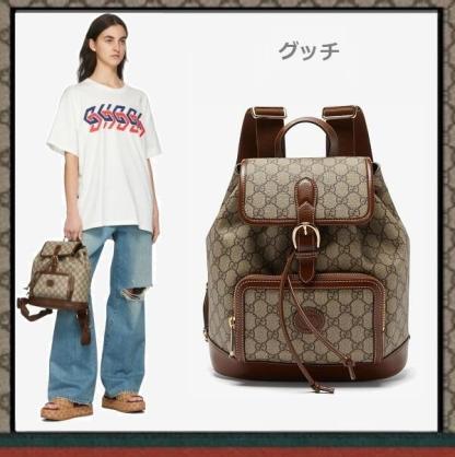 【GUCCI】インターロッキングG付き バックパック