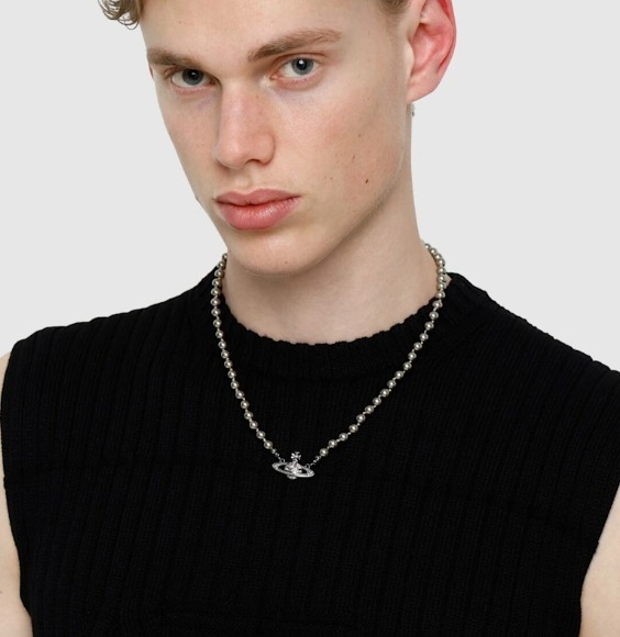 UK発☆Vivienne☆MAN. MINI BAS パールネックレス