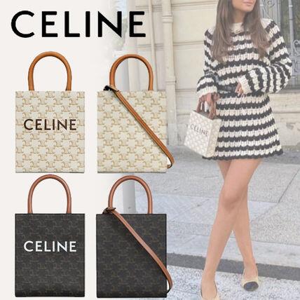 ◆国内発送◆【CELINE】ミニバーティカル カバ ２way キャンバス