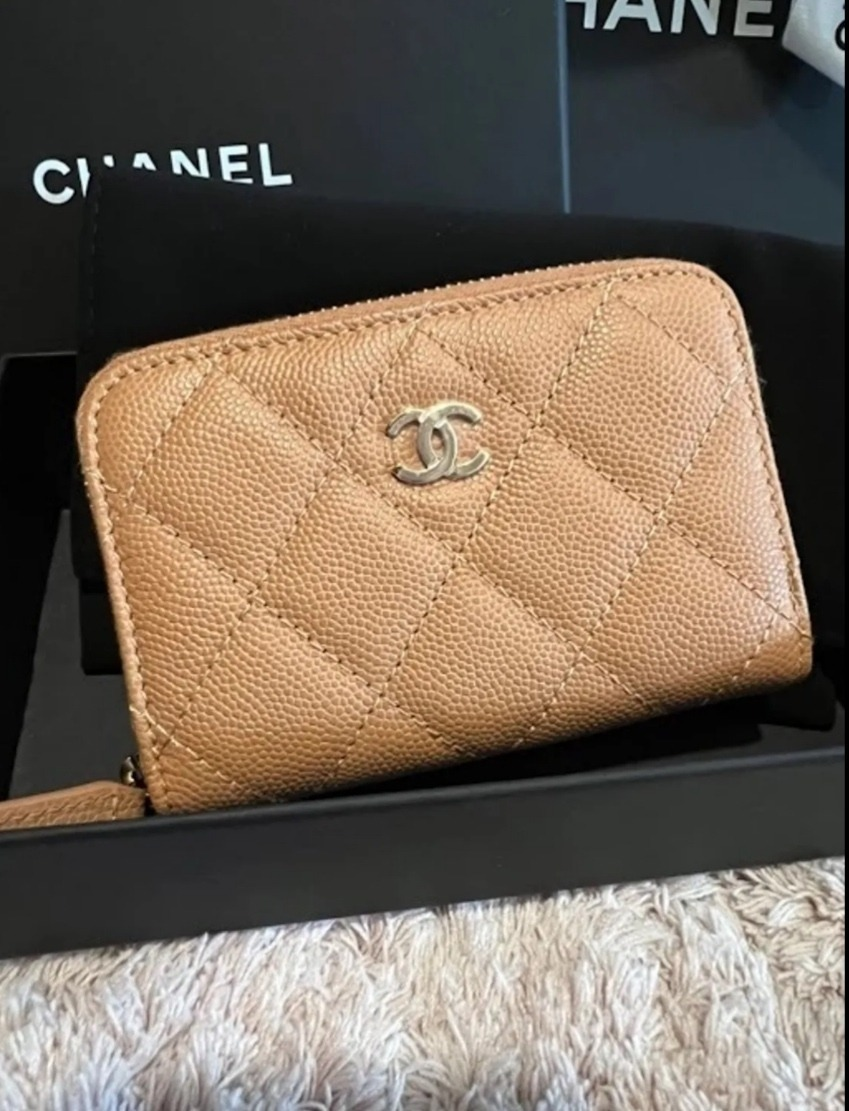 【定番&大人気♪】CHANEL ジップコインパース 折りたたみ財布