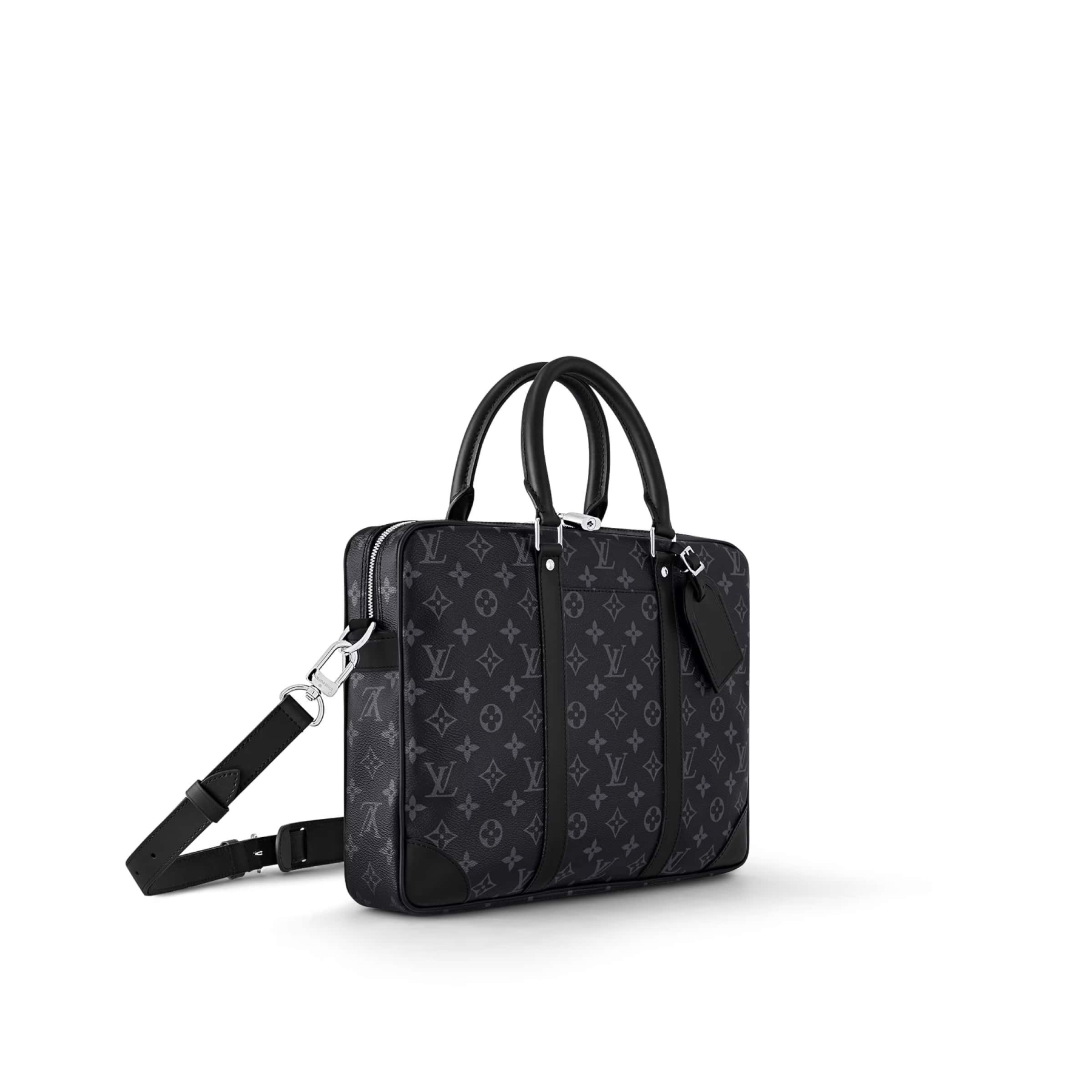 ヴィトンキャップTシャツパンツスニーカーに合うビジネスバッグ