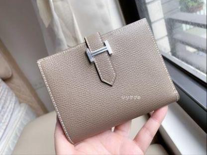 (エルメス)ベアン☆コンパクト財布☆エトープ/エトゥープ