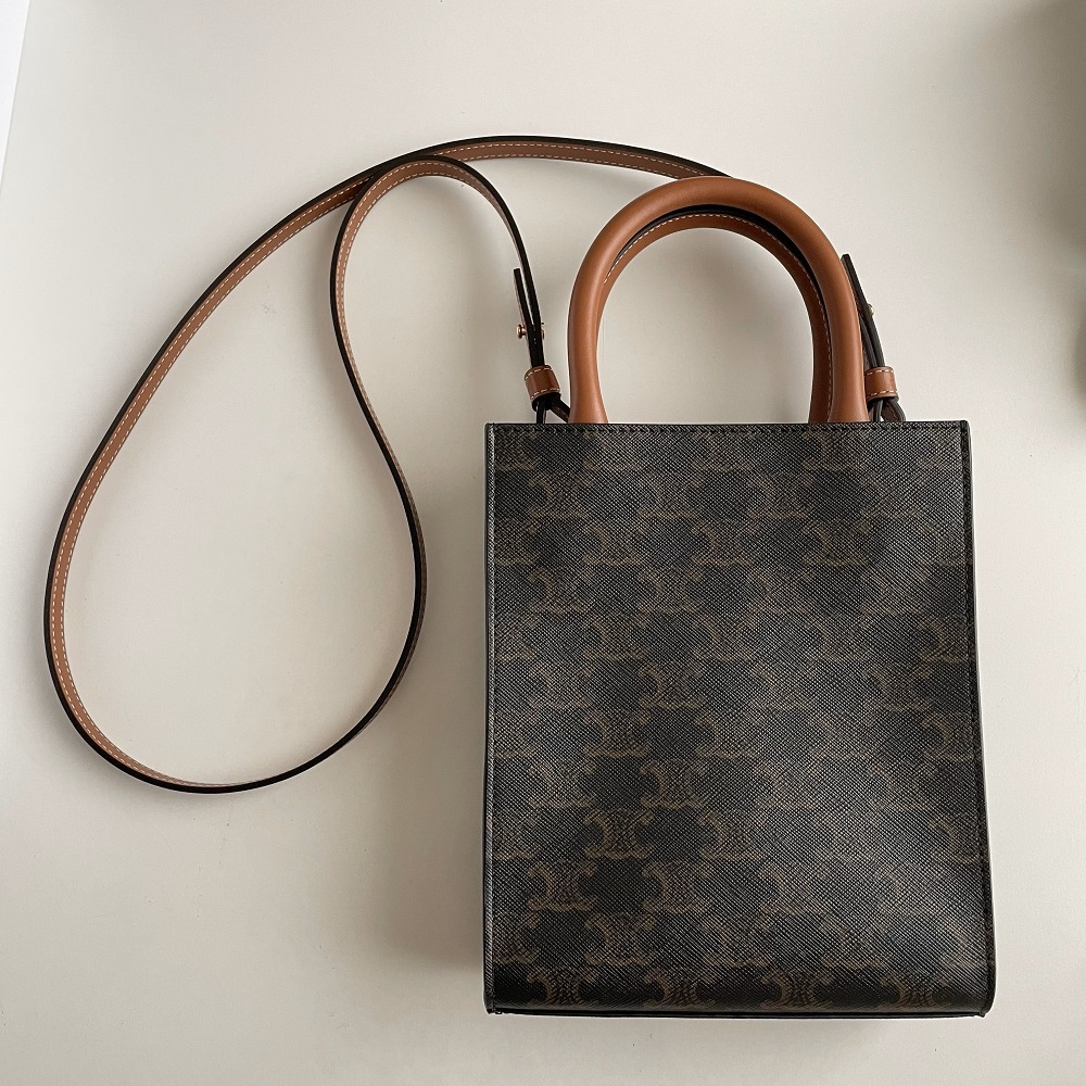 【国内即発】セリーヌ トリオンフ キャンバス ミニ トートバッグ