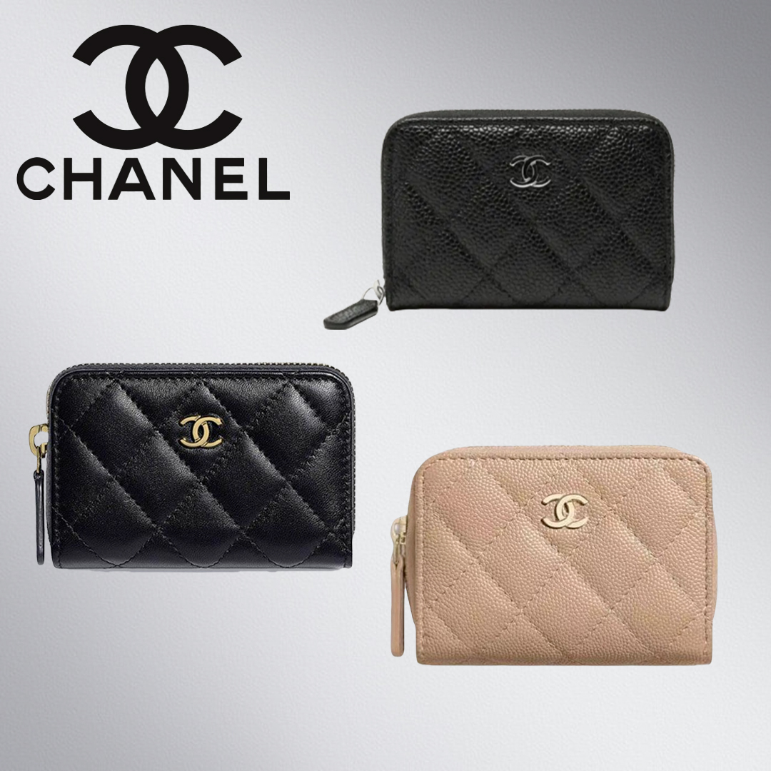 【定番&大人気♪】CHANEL ジップコインパース 折りたたみ財布