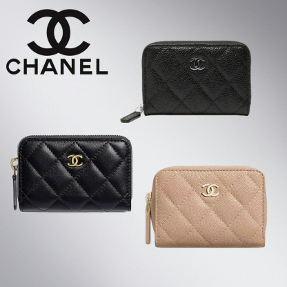 【定番&大人気♪】CHANEL ジップコインパース 折りたたみ財布