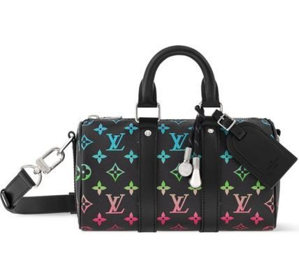 【カラフルグラデ モノグラム/黒】Louis Vuitton キーポル25B