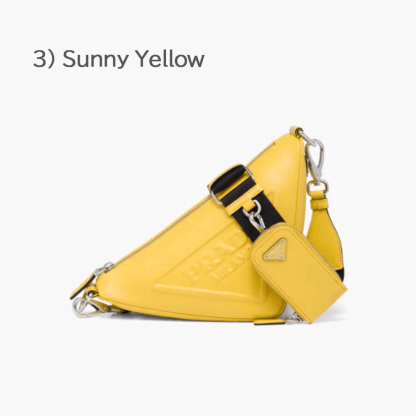 Prada☆Leather Prada Triangle shoulder bagユニセックス☆送込