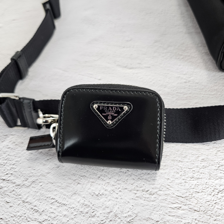 ★関税込★PRADA★Re-Nylon ブラッシュドレザークロスバッグ★