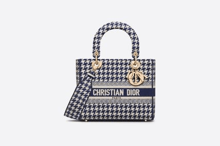 DIOR レディ D-ライト バッグ M 千鳥格子 CD 送料込み 限定
