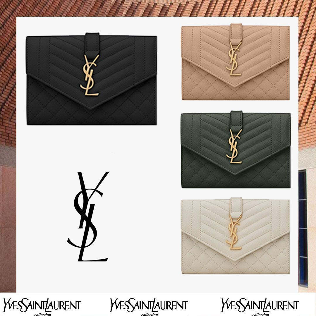 MONOGRAMsmallMIXMATELASSÉグレインエンボスレザー封筒ウォレット