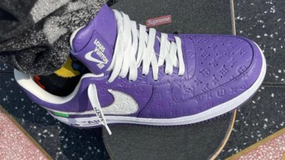 【新商品発売】【今年の新商品】The Louis Vuitton x Nike Air Force 1【本物保証】【代金引換】七色