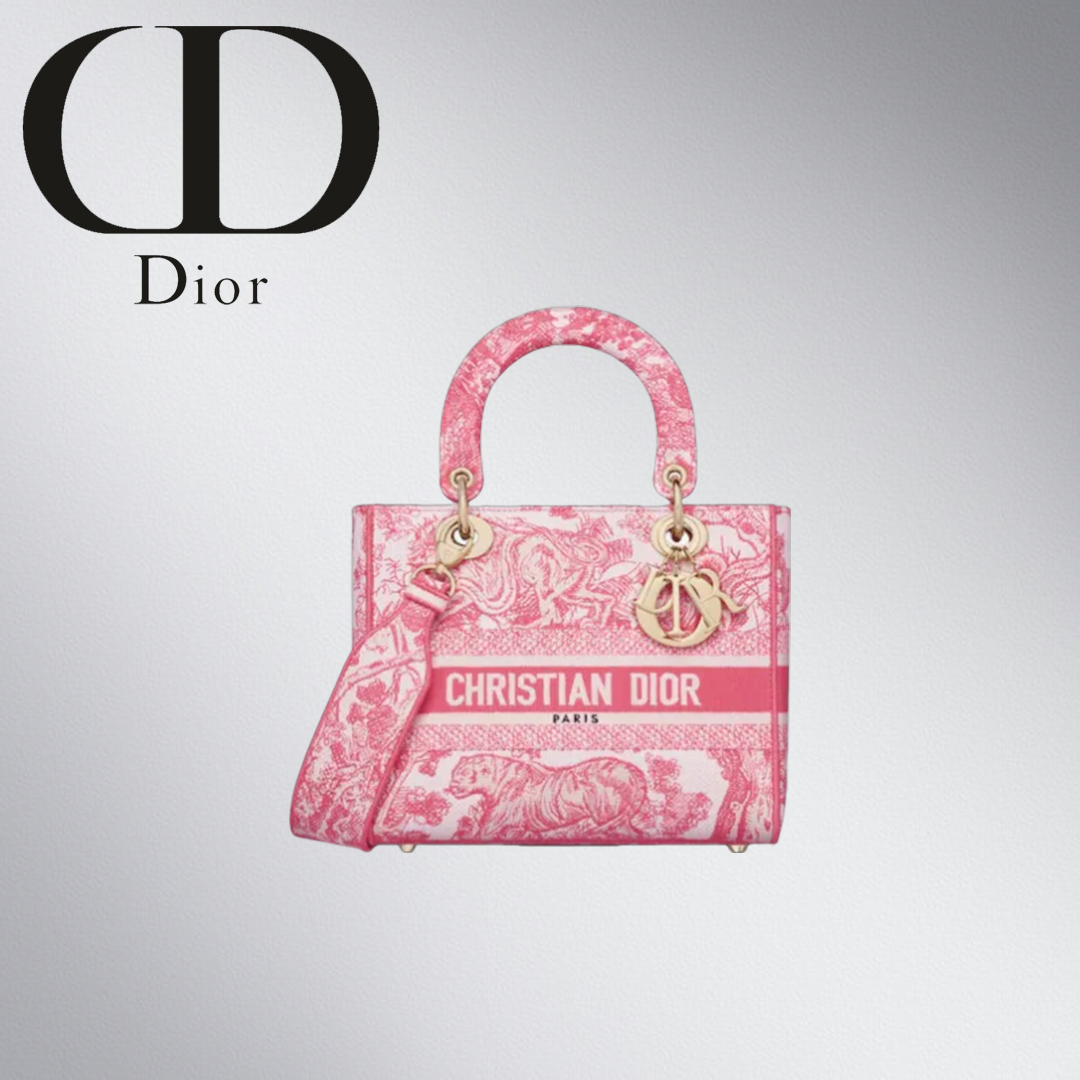 追跡付き発送【Dior】LADY D-LITE ミディアムバッグ