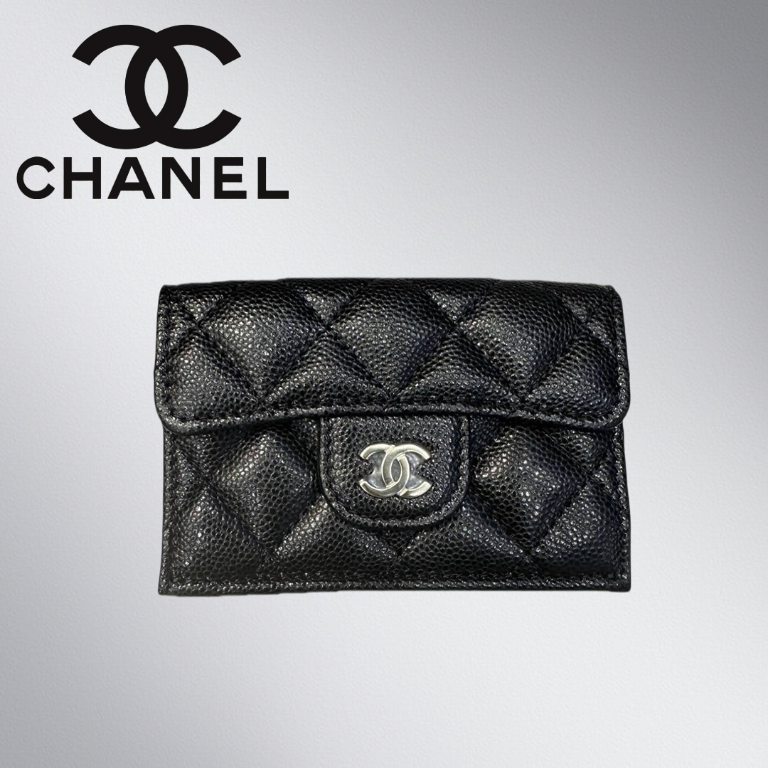 CHANEL 三つ折り財布 キルティングレザー