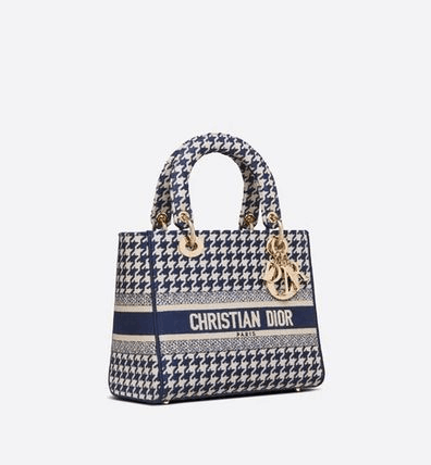 DIOR レディ D-ライト バッグ M 千鳥格子 CD 送料込み 限定