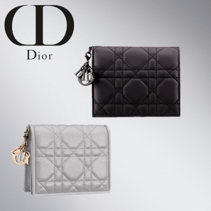 安心追跡付 直営店買付 Dior ミニ レディ ディオール ウォレット
